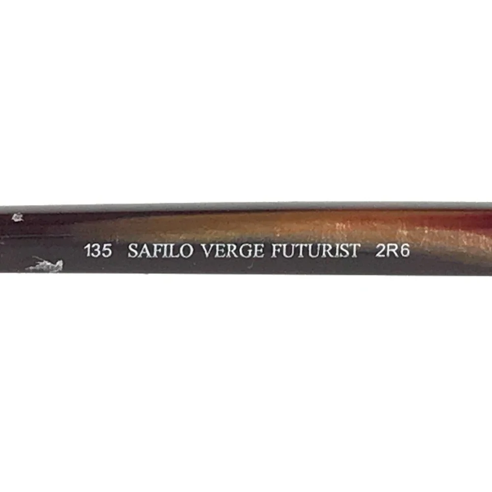 Safilo VERGE 2R6 Eyeglasses Frames Brown Rectangular Full Rim 47-18-135